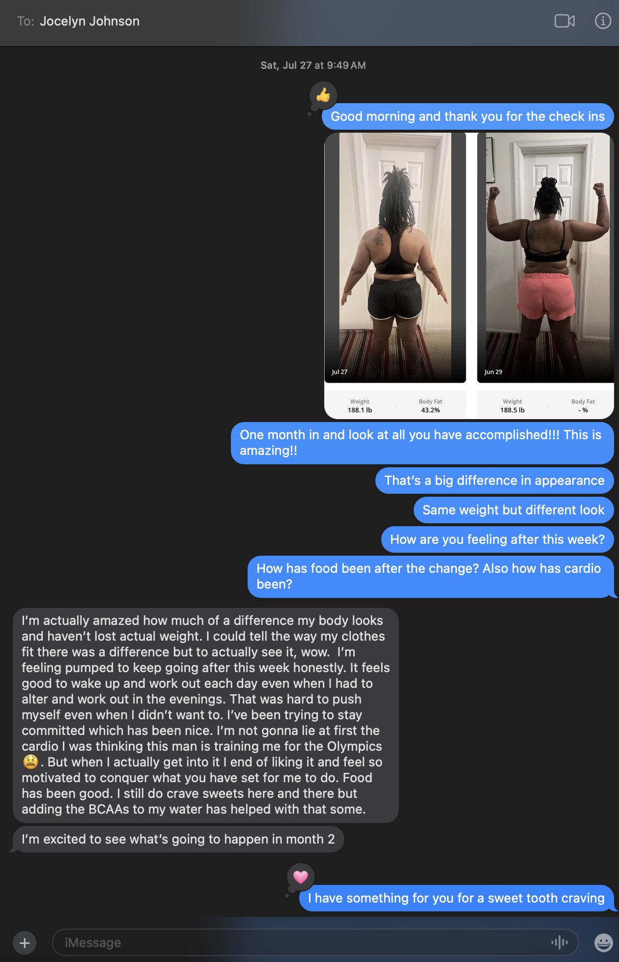 Client testimonial