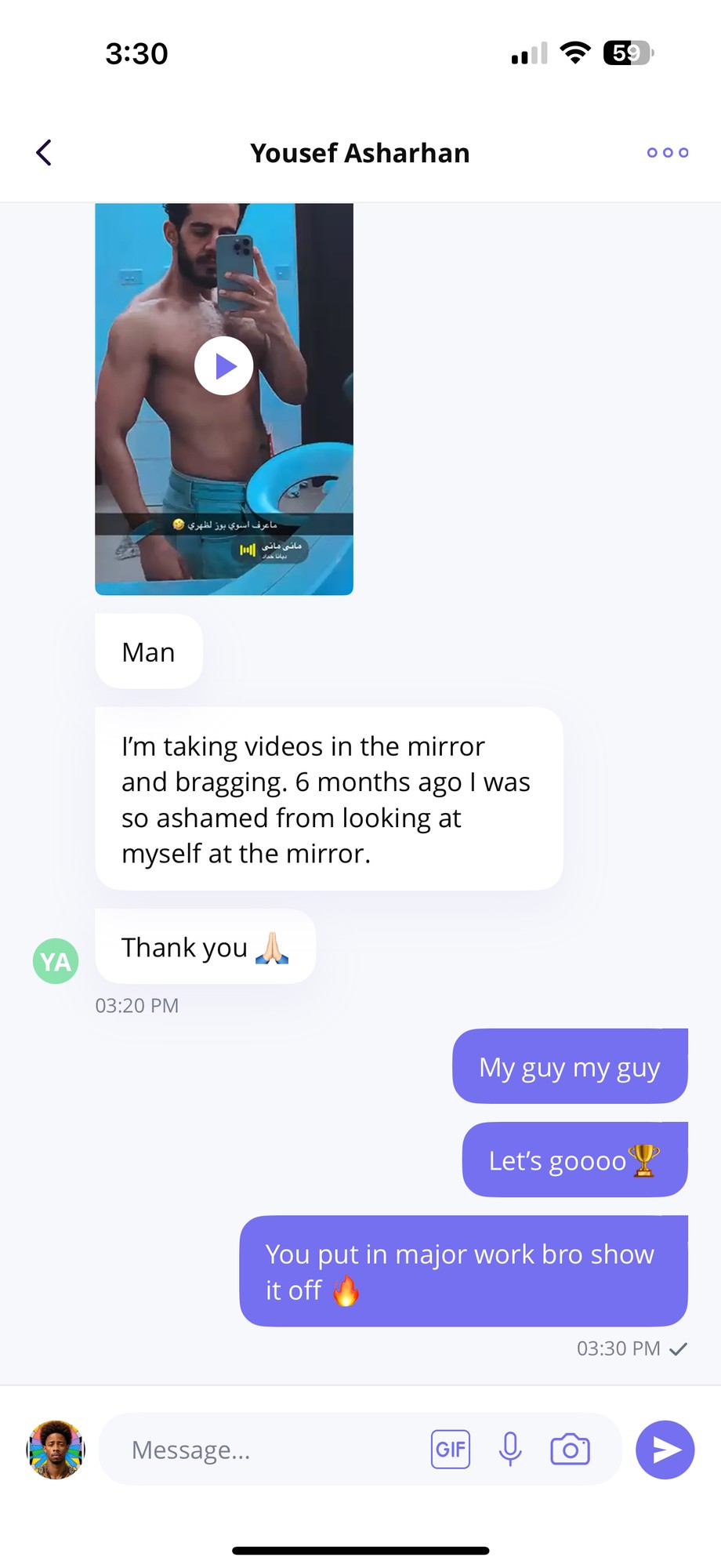 Client testimonial