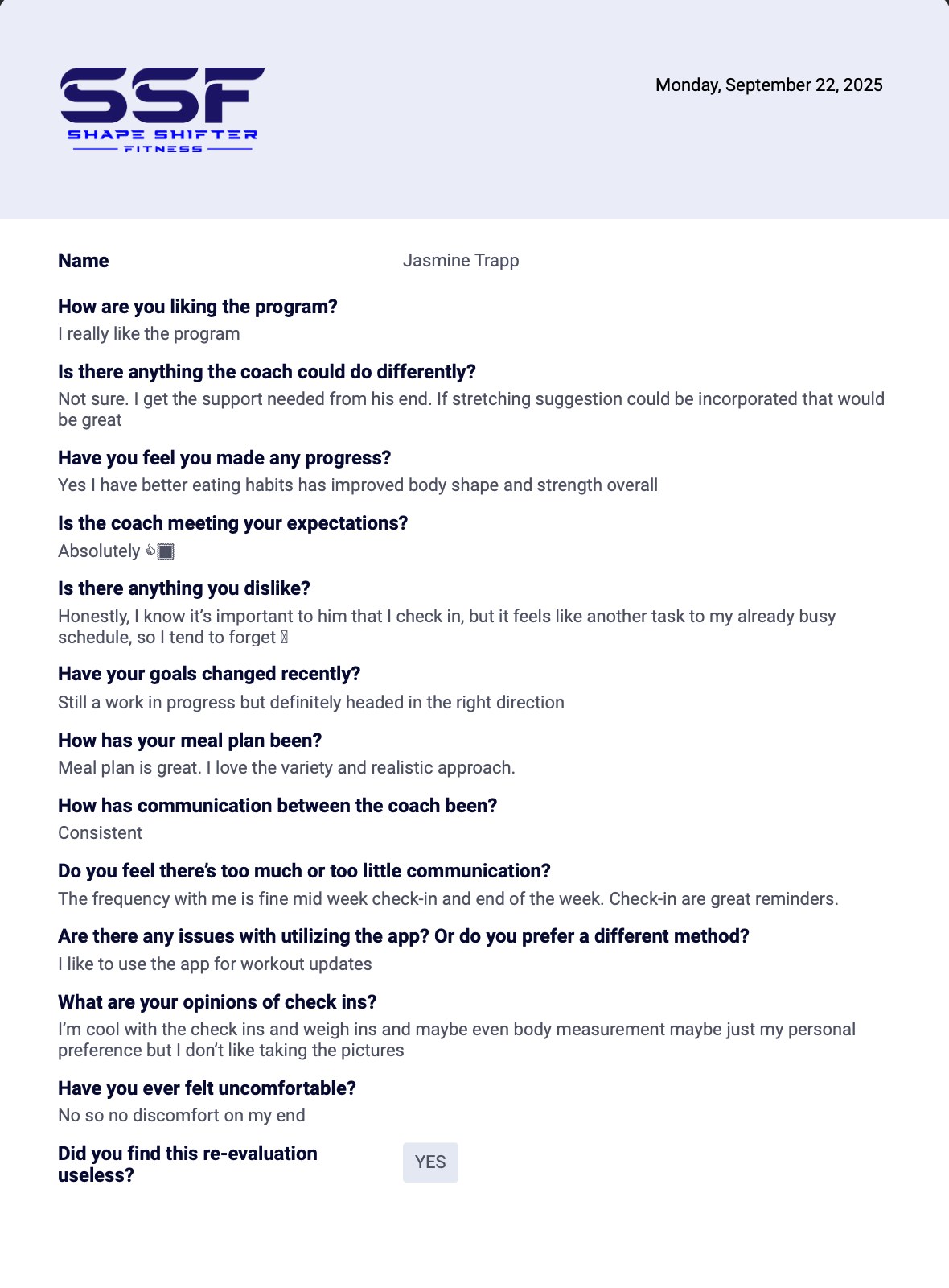 Client testimonial